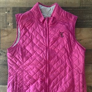 Peter Millar reversible women’s vest large pink